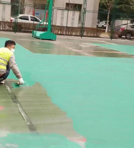 兰州球场地面翻新